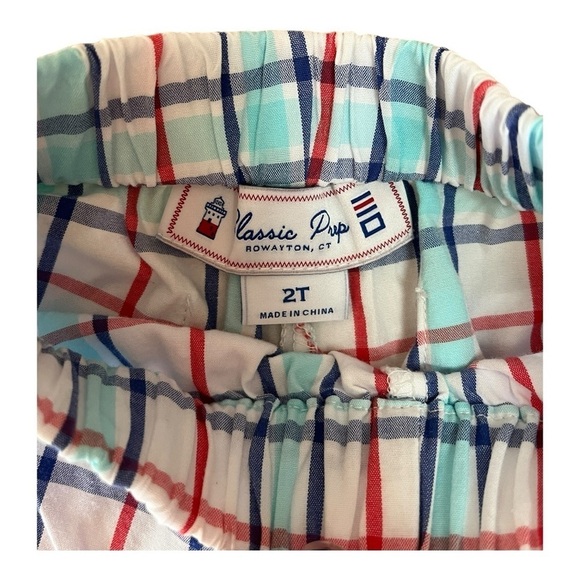 Classic Prep Surfs Up Plaid Dylan 2T Short - Picture 3 of 4